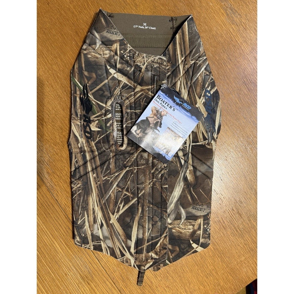 Avery Sporting Dog Boater's Dog Parka M Realtree Max-7 Neoprene Vest NWT